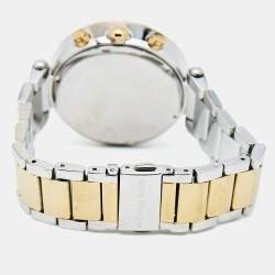 Michael Kors Silver White Dial Two-Tone Stainless Steel Parker MK5626 Women's Wristwatch 39 mm
