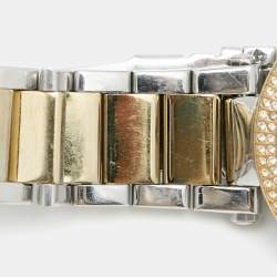 Michael Kors Silver White Dial Two-Tone Stainless Steel Parker MK5626 Women's Wristwatch 39 mm