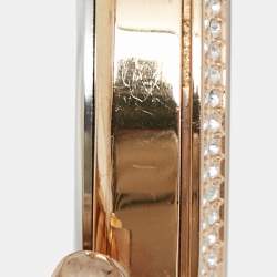 Michael Kors Silver Rose Gold PVD Coated Stainless Steel Parker MK5781 Women's Wristwatch 38 mm