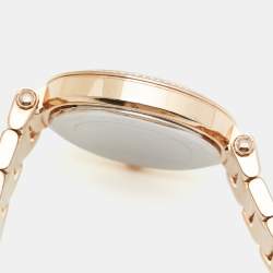 Michael Kors Silver Rose Gold PVD Coated Stainless Steel Parker MK5781 Women's Wristwatch 38 mm