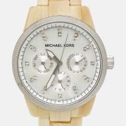 Michael Kors Mother Of Pearl Acetate Stainless Steel Ritz MK5625 Women's Wristwatch 37 mm