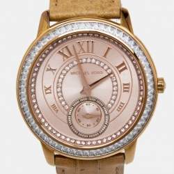 Michael Kors Rose Gold PVD Coated Stainless Steel Madelyn MK2448 Women's Wristwatch 40 mm