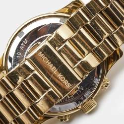 Michael Kors Pink Gold Plated Stainless Steel Runway MK5939 Women's Wristwatch 38 mm