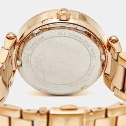 Michael Kors Champagne Rose Gold Plated Stainless Steel MK6352 Women's Wristwatch 33 mm 