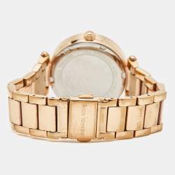 Michael Kors Champagne Rose Gold Plated Stainless Steel MK6352 Women's Wristwatch 33 mm 