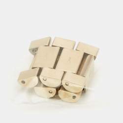 مملوكة مسبقًا Michael Kors Cooper MK5916 Silver Dial Gold Tone Stainless Steel Women's Wristwatch 40 mm