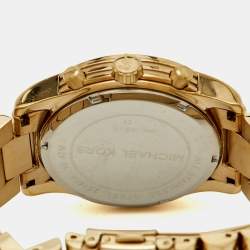 مملوكة مسبقًا Michael Kors Cooper MK5916 Silver Dial Gold Tone Stainless Steel Women's Wristwatch 40 mm