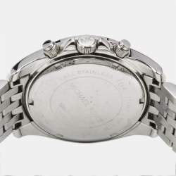 مملوكة مسبقًا Michael Kors Pressley MK5834 Silver Dial Stainless Steel Women's Wristwatch 39 mm