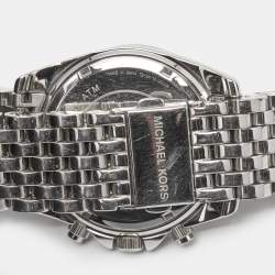 مملوكة مسبقًا Michael Kors Pressley MK5834 Silver Dial Stainless Steel Women's Wristwatch 39 mm