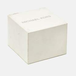 Pre Owned ساعة يد نسائية مايكل كورس بورتيا MK3640 ستانلس ستيل مطلي PVD ذهب وردي ميناء شمبانيا 36 مم