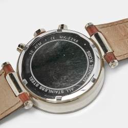 Pre Owned Michael Kors Parker MK2249 Yellow Dial Gold Tone Stainless Steel Women's Wristwatch 39 MM