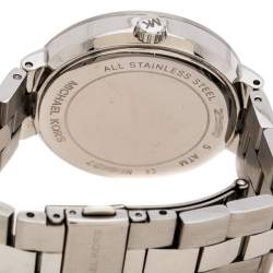 Pre Owned Michael Kors Silver Stainless Steel Garner MK6407 Women's Wristwatch 38 mm