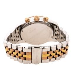 Pre Owned Michael Kors Silver Three-Tone Stainless Steel Lexington MK5735 Women's Wristwatch 38 mm