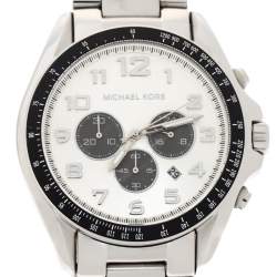 Michael Kors Silver Stainless Steel Bradshaw MK8254 Men's Wristwatch 48 MM