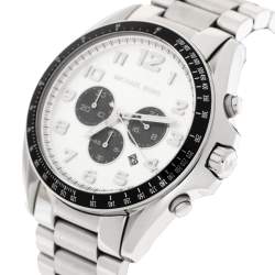 Michael Kors Silver Stainless Steel Bradshaw MK8254 Men's Wristwatch 48 MM