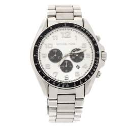 Michael Kors Silver Stainless Steel Bradshaw MK8254 Men's Wristwatch 48 MM