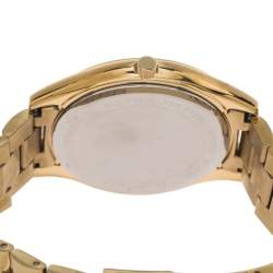 مملوكة مسبقًا Michael Kors Yellow Gold Tone Stainless Steel Slim Runway MK3590 Women's Wristwatch 42 mm