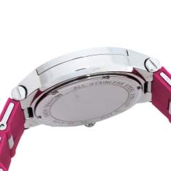 Pre Owned Michael Kors Pink Stainless Steel Wyatt MK6170 Women's Wristwatch 40 mm