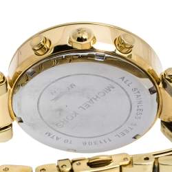 Michael Kors Yellow Gold Tone Stainless Steel Parker MK5354 Women's Wristwatch 39 mm