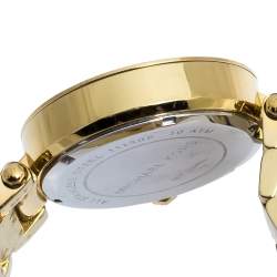 Michael Kors Yellow Gold Tone Stainless Steel Parker MK5354 Women's Wristwatch 39 mm