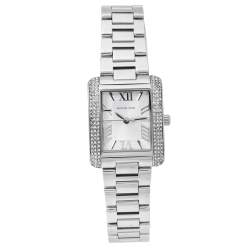 Pre Owned  Michael Kors Silver Stainless Steel Petite Emery MK3289 Women's Wristwatch 27 mm