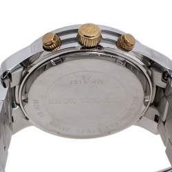 Pre Owned Michael Kors Yellow Gold Two Tone-Stainless Steel Runway MK5137 Women's Wristwatch 38 mm