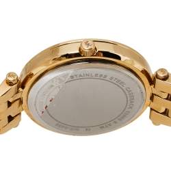 مملوكة مسبقًا ساعة يد نسائية مايكل كورس نسائية دارسي باف أم كيه3430 ستانلس ستيل لون ذهب أصفر 33 م