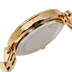 مملوكة مسبقًا ساعة يد نسائية مايكل كورس نسائية دارسي باف أم كيه3430 ستانلس ستيل لون ذهب أصفر 33 م