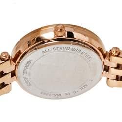 مملوكة مسبقًا ساعة يد نسائية مايكل كورس  "ميني دارسي إم كيه3366" ستانلس ستيل ذهبي وردي اللون 33 مم