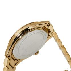 مملوكة مسبقًا Michael Kors Gold Tone Crystal Pavé MK3719 Lauryn Women's Wristwatch 38 MM