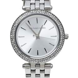 مملوكة مسبقًا Michael Kors Silver Stainless Steel Mini Darci MK3429A Women's Wristwatch 33 mm