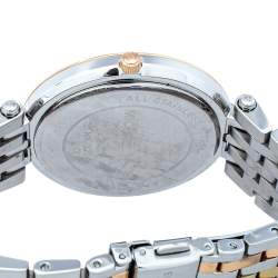 Pre Owned Michael Kors Silver Three Tone Stainless Steel Darci Pavé MK3203 Women's Wristwatch 39mm