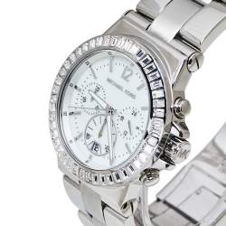 مملوكة مسبقًا Michael Kors White Stainless Steel Dylan MK5411 Women's Wristwatch 42 mm