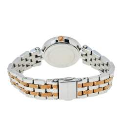 Pre Owned Michael Kors Silver Two Tone Stainless Steel Darci MK3298 Women's Wristwatch 26 mm 