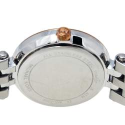 Pre Owned Michael Kors Silver Two Tone Stainless Steel Darci MK3298 Women's Wristwatch 26 mm 