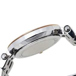 Pre Owned Michael Kors Silver Two Tone Stainless Steel Darci MK3298 Women's Wristwatch 26 mm 