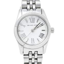 Pre Owned Michael Kors Silver Stainless Steel Lexington MK3228 Women's Wristwatch 26 mm