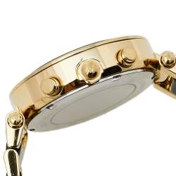Pre Owned Michael Kors Champagne Gold Plated Stainless Steel Parker MK6238 Women's Wristwatch 39 mm