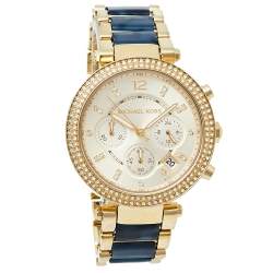 michael kors watch white and gold