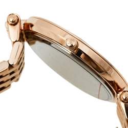 Pre Owned Michael Kors Rose Gold Tone Stainless Steel Darci MK3192 Women's Wristwatch 39 mm