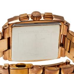 Pre Owned Michael Kors Rose Gold Tone Stainless Steel Chronograph MK5331 Women's Wristwatch 37 mm
