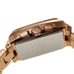 Pre Owned Michael Kors Rose Gold Tone Stainless Steel Chronograph MK5331 Women's Wristwatch 37 mm