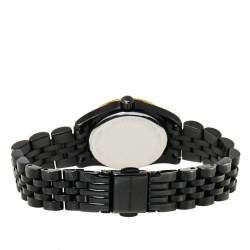 Pre Owned ساعة يد نسائية مايكل كورس ليكيبنغتون إم كيه3299 ستانلس ستيل مطلي ايون سوداء 26 مم