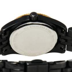 Pre Owned ساعة يد نسائية مايكل كورس ليكيبنغتون إم كيه3299 ستانلس ستيل مطلي ايون سوداء 26 مم