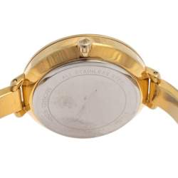 Pre Owned Michael Kors Gold Tone Stainless Steel Jaryn MK3734 Women's Wristwatch 36 mm