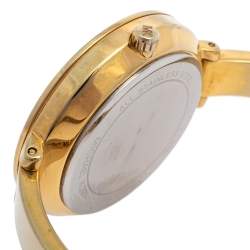 Pre Owned Michael Kors Gold Tone Stainless Steel Jaryn MK3734 Women's Wristwatch 36 mm