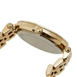 Pre Owned Michael Kors Garnet MOP Gold Tone Stainless Steel MK3583 Darci Quartz Women's Wristwatch 33 MM