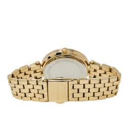 Pre Owned Michael Kors Garnet MOP Gold Tone Stainless Steel MK3583 Darci Quartz Women's Wristwatch 33 MM