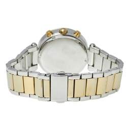 مملوكة مسبقًا Michael Kors Silver Two-Tone Stainless Steel Parker MK5626 Women's Wristwatch 39 mm