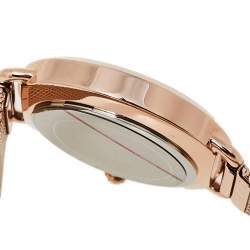 Pre Owned Michael Kors Rose Gold Tone Stainless Steel Portia MK3845 Women's Wristwatch 37 mm